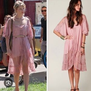 Free People Pink High Low Dress As Seen On Taylor Swift